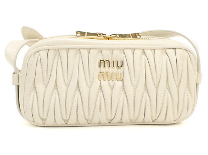 Borsa a tracolla Miu Miu Ivory Crudo