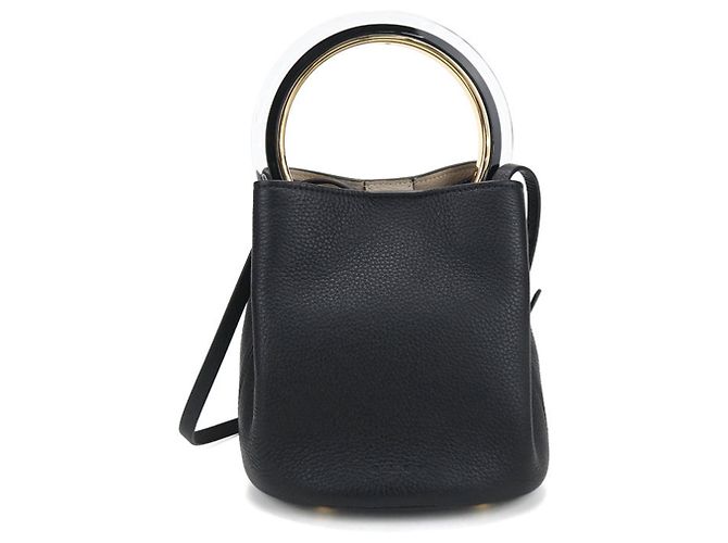 Borsa 2-Way Marni in pelle nera Nero