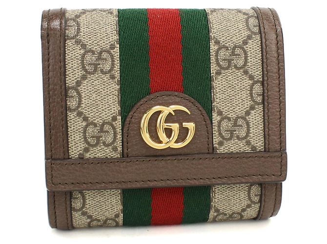 Gucci Ophidia Bifold Geldbörse Beige
