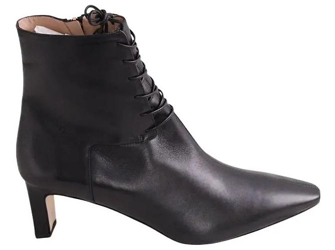 Botas Betty de cuero negras Lk Bennett Negro