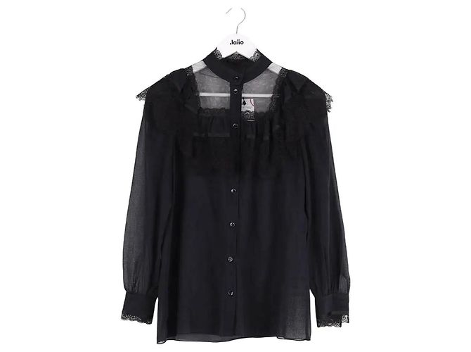 Autre Marque Camisa Saint Laurent de algodón negro