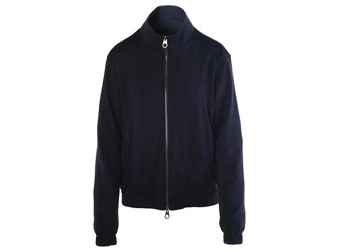 Loro Piana Windmate® Storm System® Reversible Blue Navy Cashmere Bomberjacke – ’20s