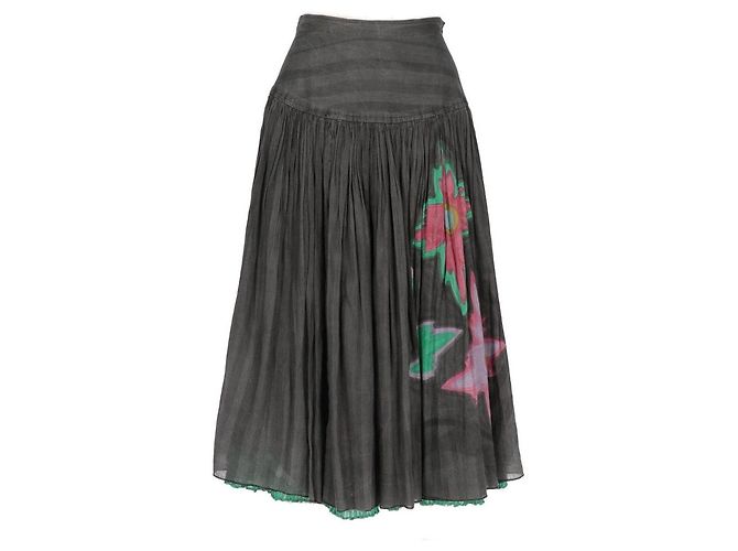 Autre Marque Livio De Simone Falda años '70 Gris