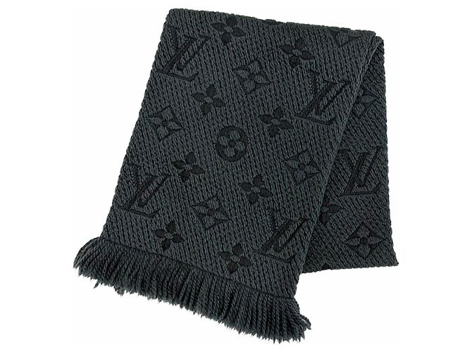 Estola Monogram Louis Vuitton Gris Oscuro Gris antracita