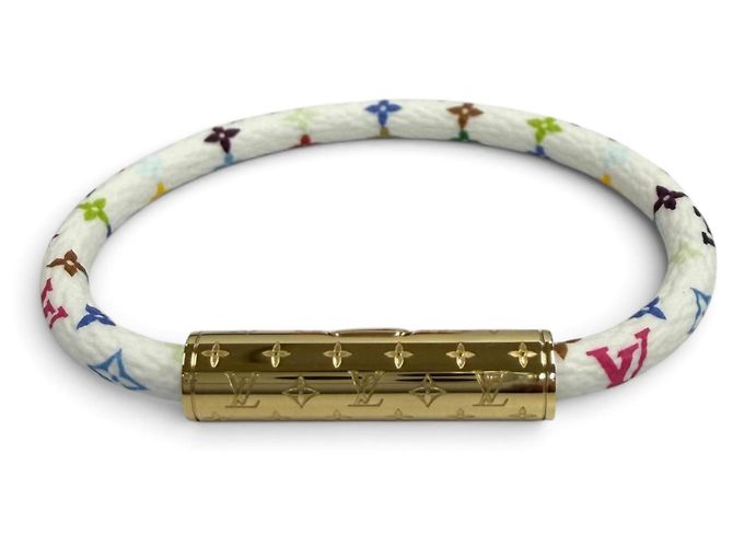 Bracciale con Charm in Pelle Multicolor Louis Vuitton Multicolore