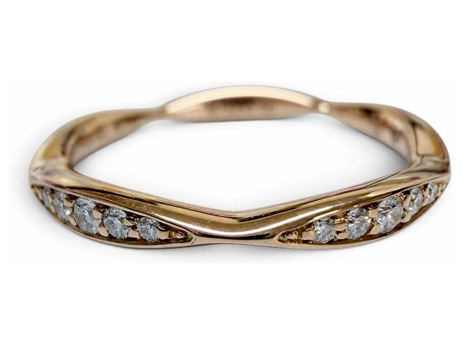 Anello Chanel Diamond Camellia Half Eternity D'oro