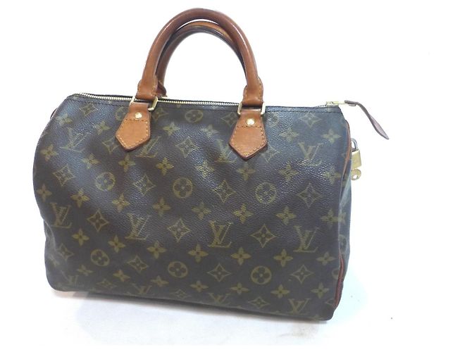 Louis Vuitton Speedy 30 Monogram Handtasche Braun Monogramm