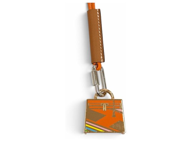 Hermès Colar HERMES Kelly H Vibration Curiosité Laranja