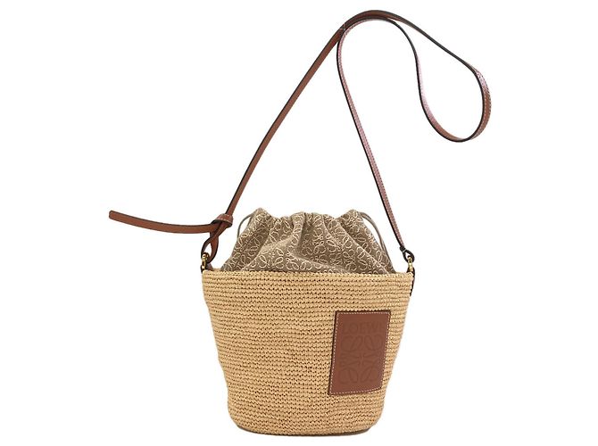 Bolso de hombro Loewe Slit Pochette Castaño
