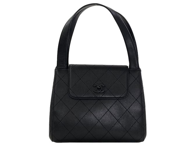 Sac à main Chanel Coco Mark Matelassé Noir