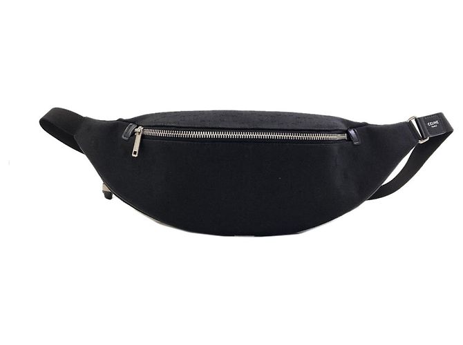 Céline Borsa a tracolla Celine Triomphe Jacquard Nero