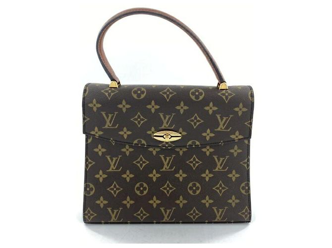 Sac à main Louis Vuitton Malesherbes Marron