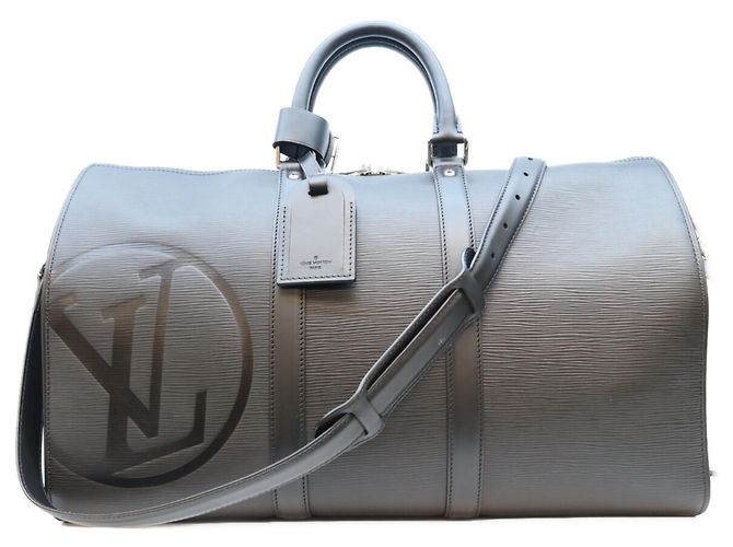 Borsa Boston Louis Vuitton in pelle Epi nera Nero