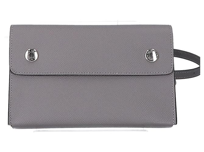 Hermès Bolsa de ombro Hermes em couro Epsom Cinza