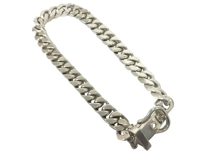 Hermès Collana HERMES Boucles Sellier GM Argento