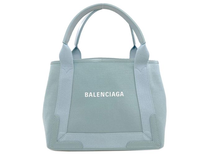 Balenciaga Handtasche aus hellblauem Canvas