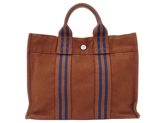 Hermès Borsa Hermes Fourre-Tout Tote PM Marrone