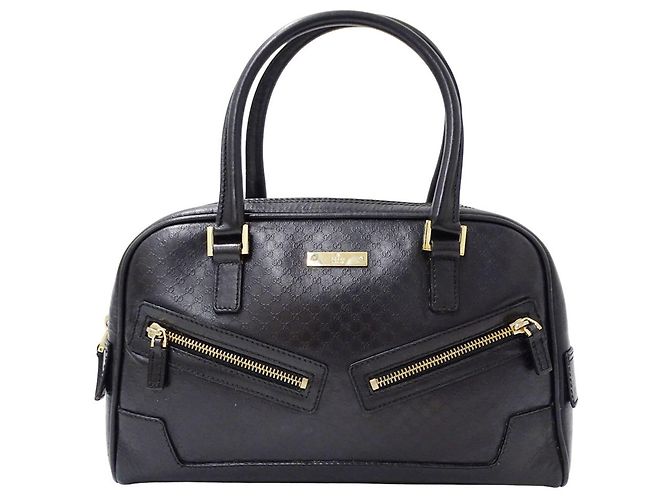 Borsa a mano Gucci da donna in pelle nera Nero