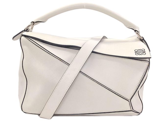 Sac à main 2-Way Loewe Puzzle Bag Blanc