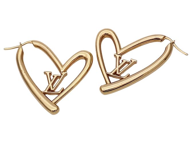 Pendientes de oro Louis Vuitton para mujer Dorado