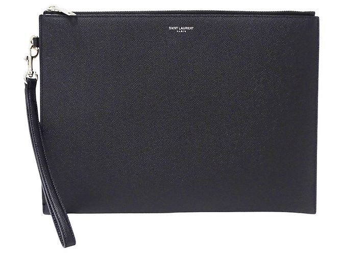 Autre Marque Borsa a pochette Saint Laurent in pelle nera