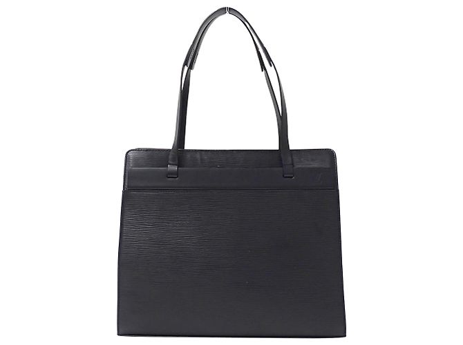 Sac à main Louis Vuitton en cuir Epi Noir