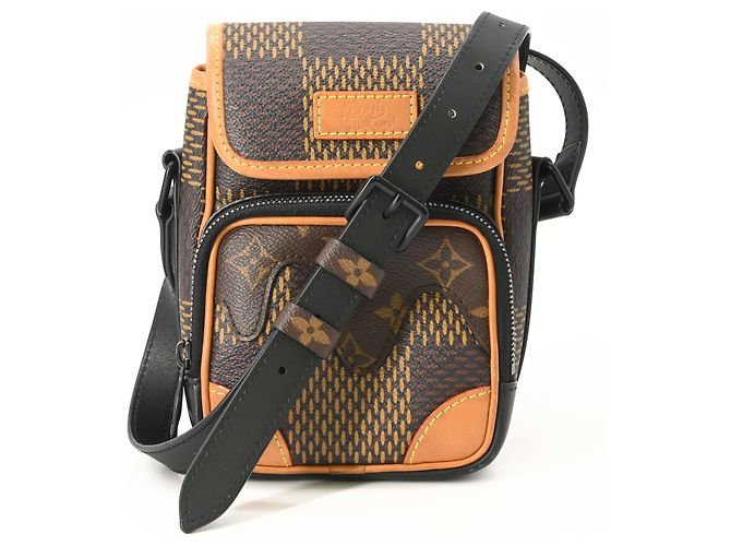 Louis Vuitton Amazon Shoulder Bag Brown Black