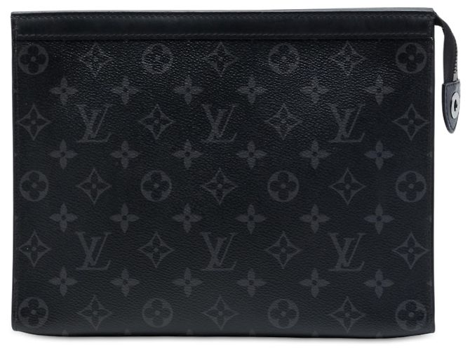 Louis Vuitton Black Monogram Eclipse Pochette Voyage MM Nero