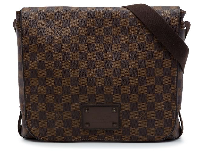 Louis Vuitton Brown Damier Ebene Brooklyn MM Marrom