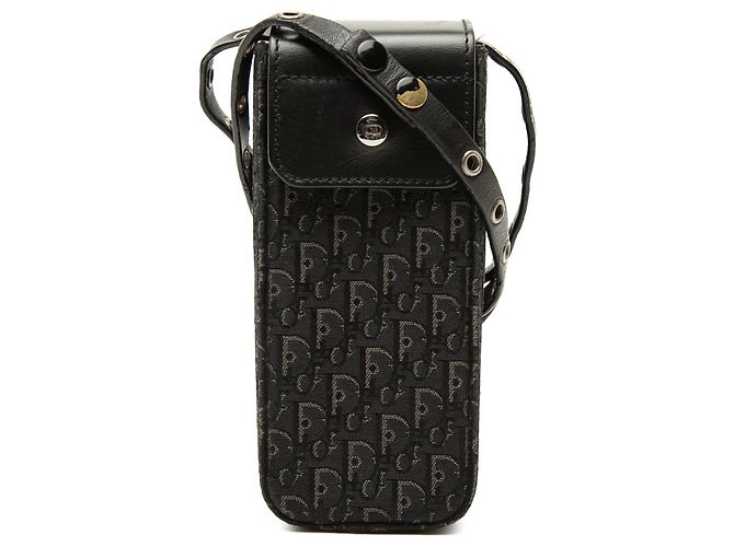 Autre Marque Custodia per telefono Diorissimo Trotter Canvas nera Dior Nero