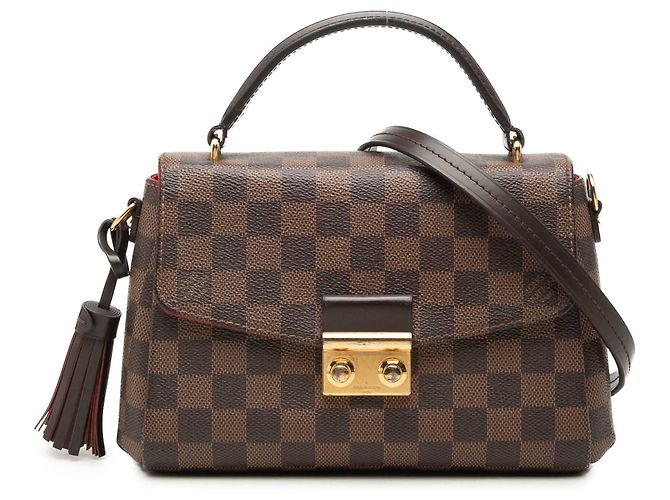 Louis Vuitton Brown Damier Ebene Croisette Marron