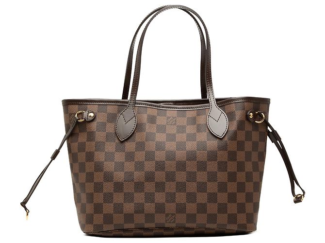 Louis Vuitton Brown Damier Ebene Neverfull PM Marron