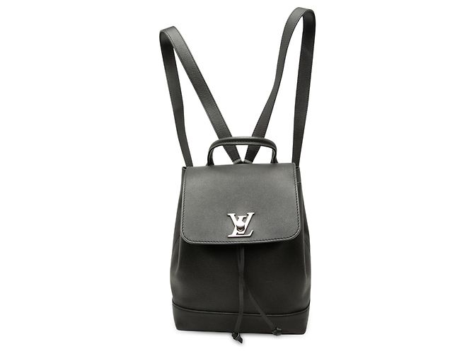 Louis Vuitton Lockme Rucksack aus schwarzem Taurillon-Leder