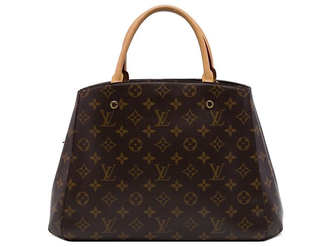 Louis Vuitton Brown Monogram Montaigne MM Marrom