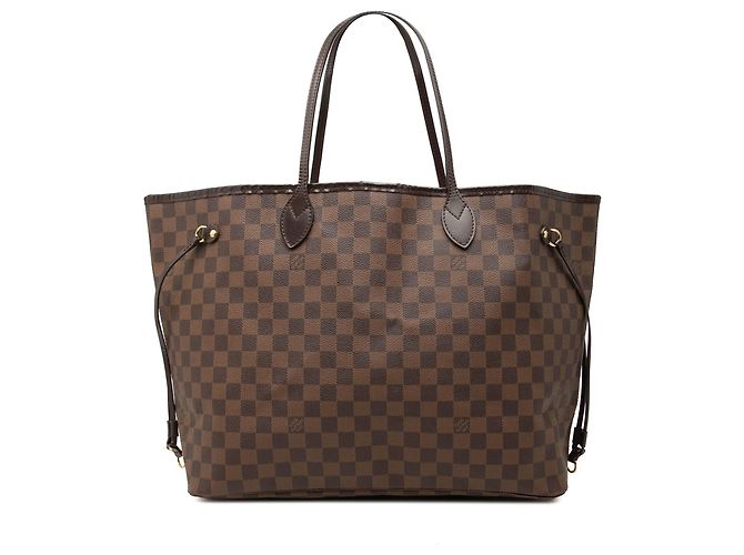 Louis Vuitton Brown Damier Ebene Neverfull GM Marrom