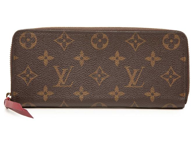 Cartera larga Louis Vuitton Brown Monogram Clemence Castaño