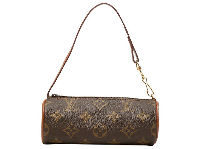 Louis Vuitton Brown Monogram Papillon Pochette Marrone