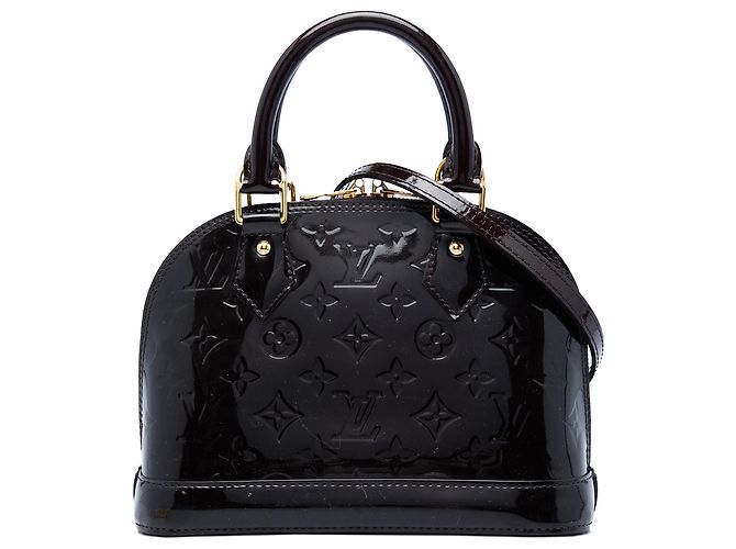 Louis Vuitton Purple Monogram Vernis Alma BB Roxo