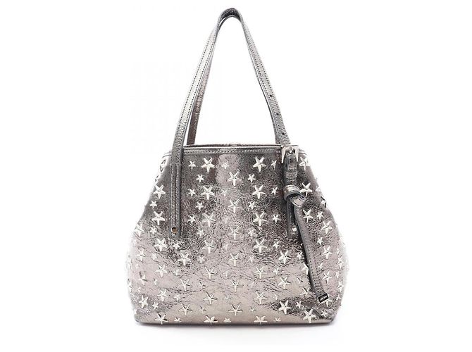 Jimmy Choo Sasha S Tote Bag Silber
