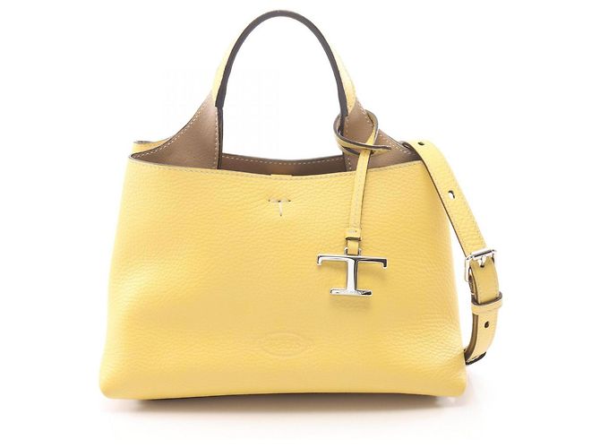 Bolso 2-Way Tod's T-Timeless Micro Amarillo