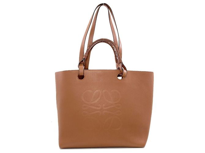 Loewe Anagram 2-Way Tote Bag Braun