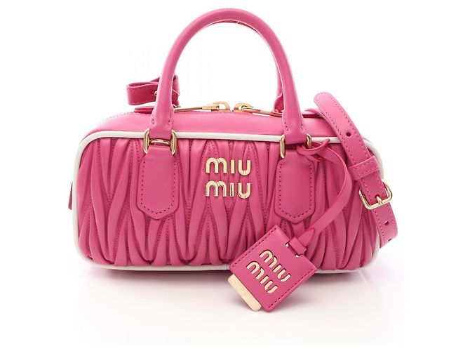 Miu Miu Matelassé 2-Way Handtasche Pink