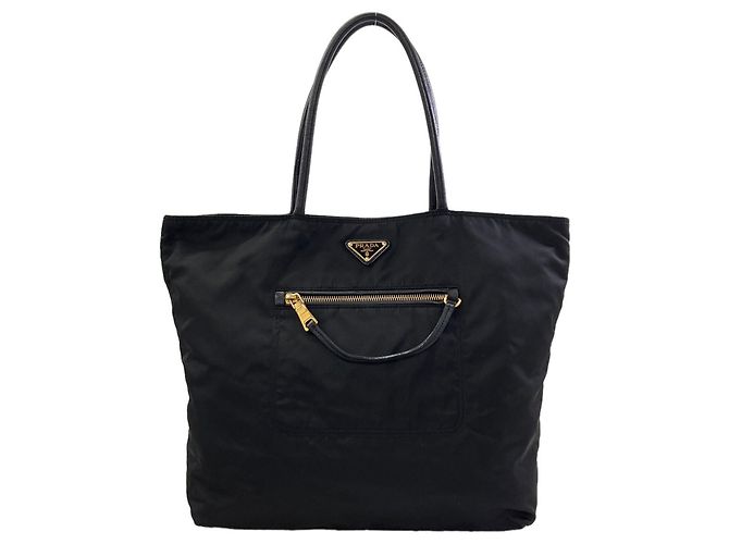 Tote Sac cabas Prada BR4354 avec logo hardware Noir