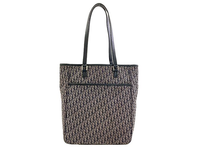 Borsa Tote Christian Dior Trotter Blu navy