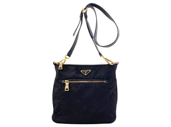 Prada Nylon Shoulder Bag Black