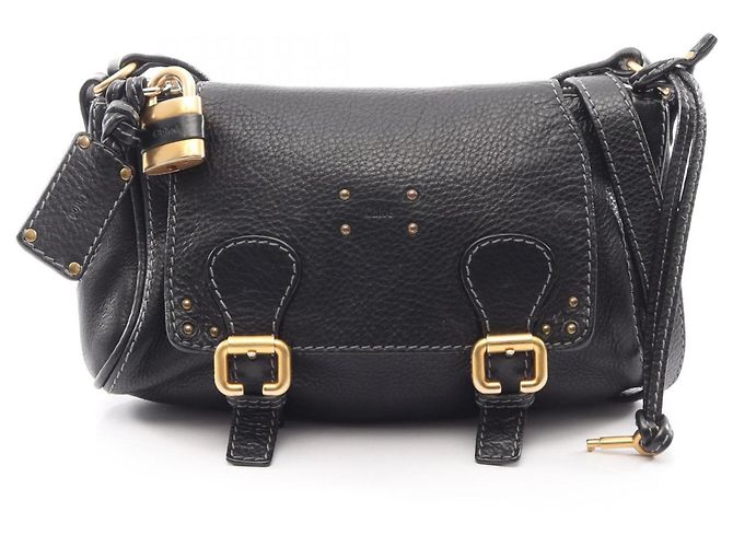 Borsa a tracolla Chloé Mini Paddington Nero