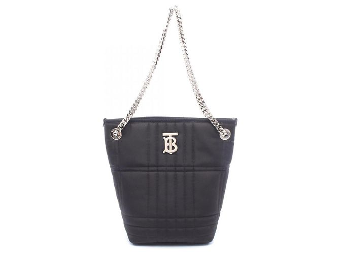 Borsa a secchiello Burberry Laura Small Nero