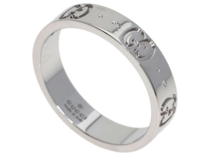 Gucci Icon Band Ring aus 18K Weißgold