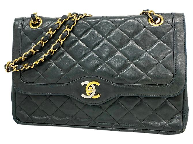 Borsa a tracolla Chanel Matelassé Nero