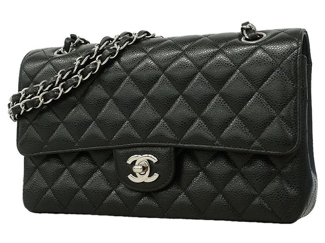 Bolsa de Ombro Chanel Matelassé Preta Preto